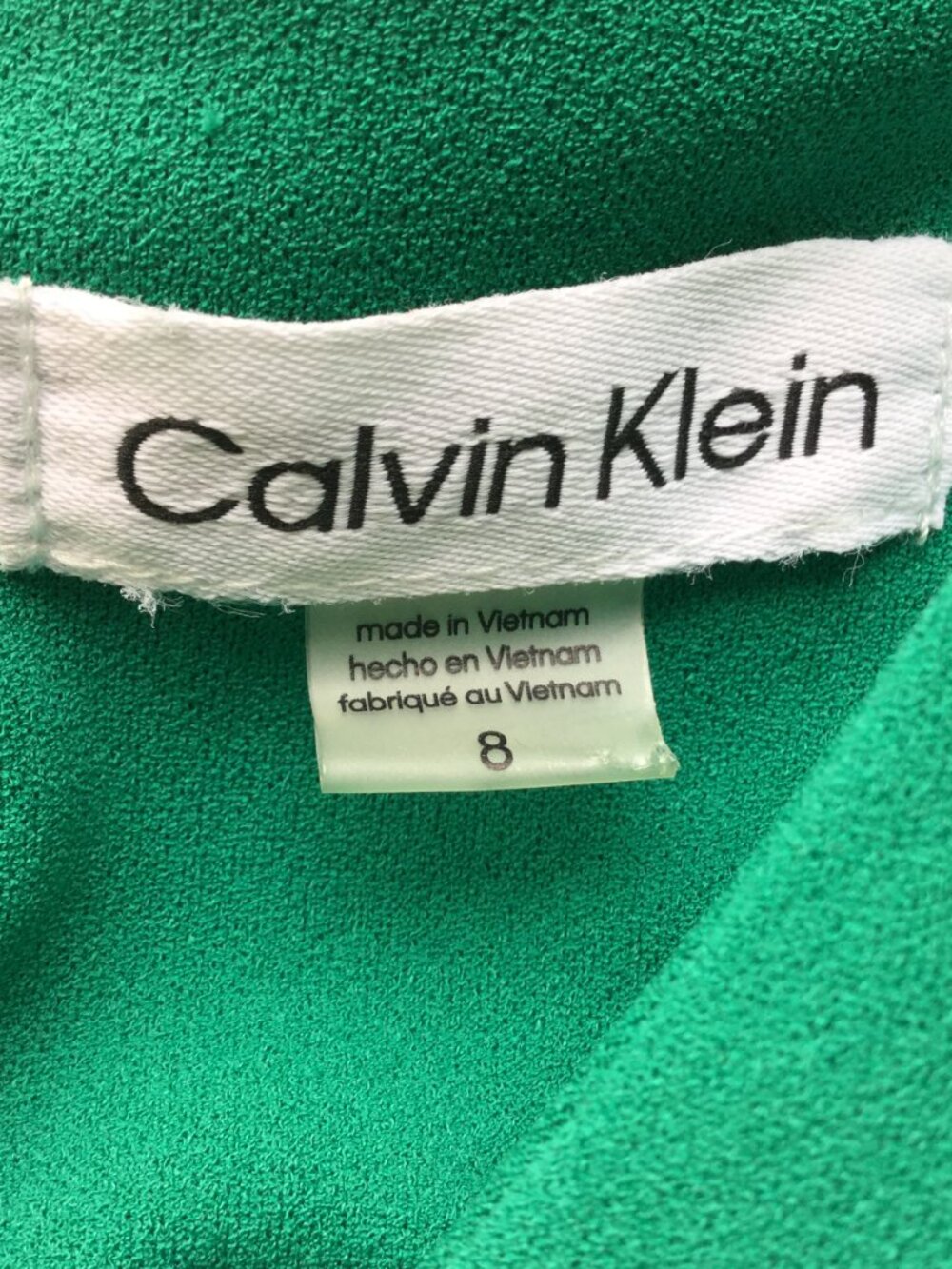 Calvin Klein Green Dress 8 - Picture 6 of 8